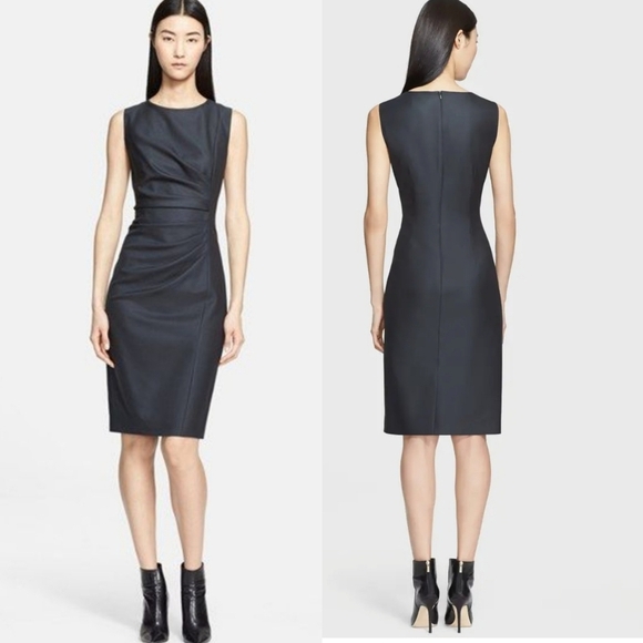 MaxMara Dresses & Skirts - MaxMara Arley Side Pleat Wool Blend Dress